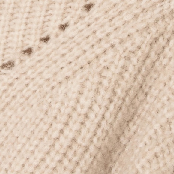 Nili Lotan oatmeal beige Ronnie wool mock neck turtleneck sweater - Small - Picture 5 of 12